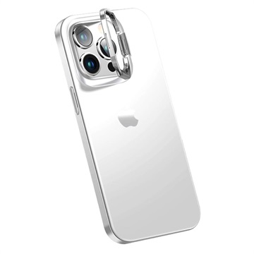iPhone 14 Pro Max Hybride Hoesje met Verborgen Standaard Wit