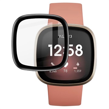 Imak Full Coverage Fitbit Versa 3-Sense Screenprotector Zwart
