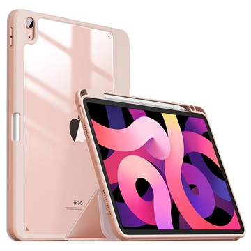 Infiland Crystal iPad Air 2020-2022 Folio Case (Geopende verpakking Uitstekend) Roze