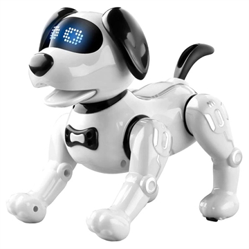 JJRC R19 Smart Robot Hond met Afstandsbediening voor Kinderen Wit-Zwart