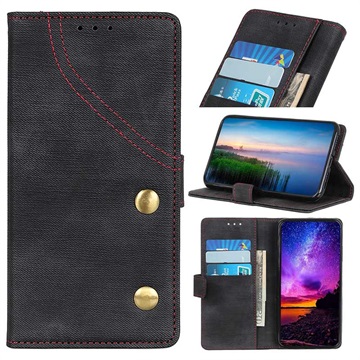 Jeans Series Sony Xperia 10 Plus Wallet Case Zwart huismerk kopen in de aanbieding