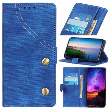Jeans Series Sony Xperia 10 Plus Wallet Case Blauw huismerk kopen in de aanbieding