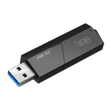 KAWAU C307 Mini Draagbare USB3.0 Kaartlezer SD+TF 2-in-1 Kaartlezer met Deksel-Single Drive Letter