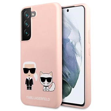 Karl Lagerfeld Karl & Choupette Samsung Galaxy S22+ 5G Siliconen Hoesje Roze