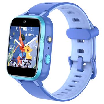 Kinderen Waterdichte Smartwatch Y90 Pro met Dubbele Camera Blauw