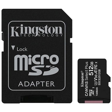 Kingston Technology Canvas Select Plus flashgeheugen 512 GB SDXC Klasse 10 UHS-I