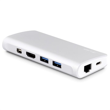 Lmp Usb C Travel 4K 9 Port Dock Voor Macbook Imac Ipad Zilver huismerk kopen in de aanbieding