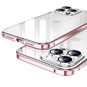Luphie Anti-Kras iPhone 14 Pro Hybride Hoesje Roze