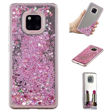 Liquid Glitter Series Huawei Mate 20 Pro Tpu Case Roze huismerk kopen in de aanbieding