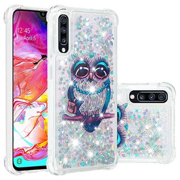 Liquid Glitter Samsung Galaxy A70 Tpu Case Uil huismerk kopen in de aanbieding