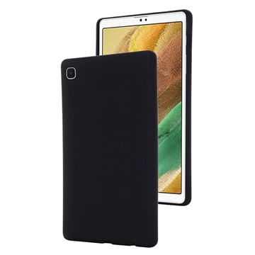 Samsung Galaxy Tab A7 Lite vloeibaar siliconen hoesje zwart