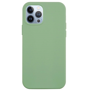 iPhone 14 Pro Liquid Siliconen Hoesje Groen