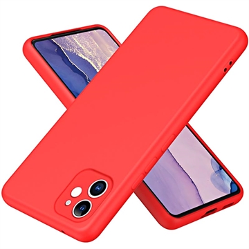iPhone 11 Liquid Silicone Hoesje Rood