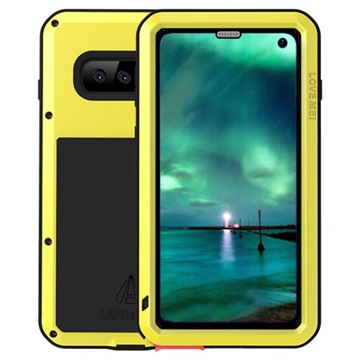 Love Mei Powerful Samsung Galaxy S10 Hybrid Case Geel huismerk kopen in de aanbieding