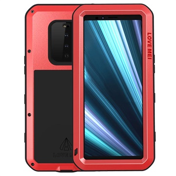 Love Mei Powerful Sony Xperia 1 Hybrid Case Rood huismerk kopen in de aanbieding