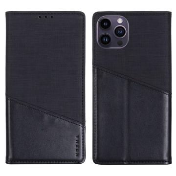 Muxma MX109 iPhone 14 Pro Wallet Case Zwart