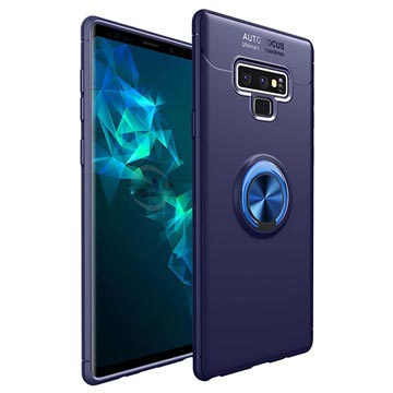 Samsung Galaxy Note9 Magneet Ringgrip Cover Blauw