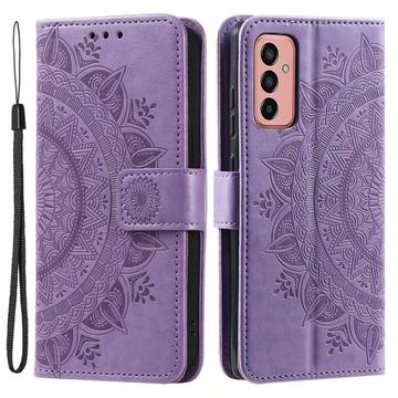 Samsung Galaxy A14 Mandala Series Wallet Case Paars