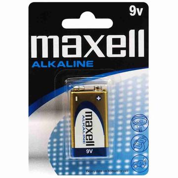Batterij,Maxell,E Blok,Alkaline,9.0V,blstr