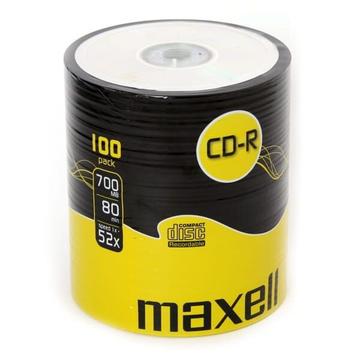 Maxell CD-R 52x-700MB-80min 100 stuks.