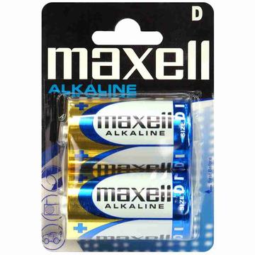Maxell D 2 pk Alkaline 1.5V niet-oplaadbare batterij