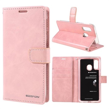 Mercury Goospery Blue Moon Samsung Galaxy A40 Wallet Case Roze huismerk kopen in de aanbieding