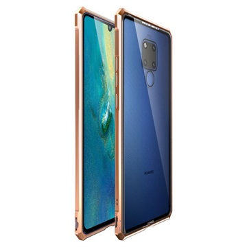 Huawei Mate 20 X Metallic Bumper M Gehard Glas Achterkant Goud huismerk kopen in de aanbieding Huawei Mate 20 X Metallic Bumper M Gehard Glas Achterkant Goud huismerk kopen in de aanbieding