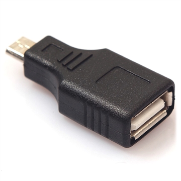MicroUSB-USB 2.0 OTG Adapter Zwart