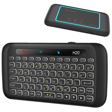Mini Combo Draadloos Toetsenbord & Touchpad H20 Zwart