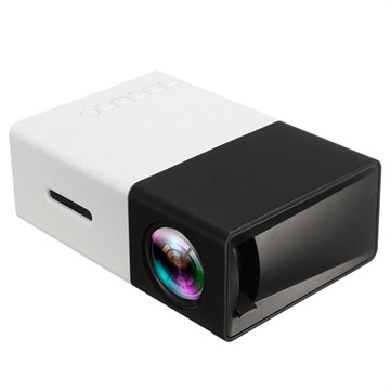 Mini Draagbare Full HD LED Projector YG300 Zwart-Wit