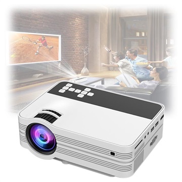 Mini Draagbare Fullhd Led Projector Ub 10 Wit huismerk kopen in de aanbieding
