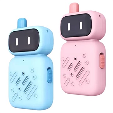 Mini Robot Kinderen Walkie Talkies met Oplaadbare Batterij Blauw & Roze