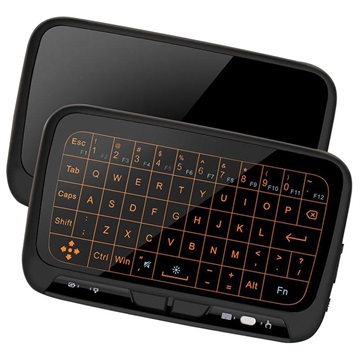 Mini Draadloze Toetsenbord & Touchpad H18+ 2.4GHz Zwart
