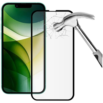 iPhone 14-13 Pro-13 Mocolo 3D Glazen Screenprotector Zwarte Rand
