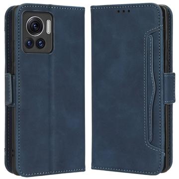 Motorola Moto X30 Pro-Edge 30 Ultra Cardholder Series Portemonnee Hoesje Blauw