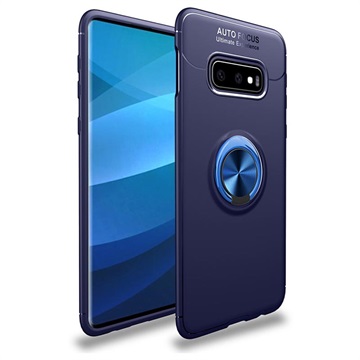 Samsung Galaxy S10+ Multifunctionele Magnetisch Ring Cover Blauw