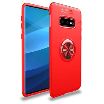 Samsung Galaxy S10+ Multifunctionele Magnetisch Ring Cover Rood