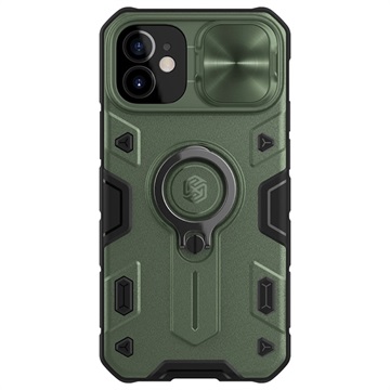Nillkin CamShield Armor iPhone 12 Mini Hybrid Case Groen