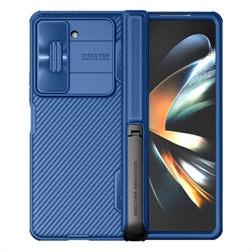 Samsung Galaxy Z Fold5 Nillkin CamShield Fold Hybrid Case met Standaard Blauw
