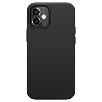 Nillkin Flex Pure iPhone 12 mini vloeibaar siliconen hoesje Zwart