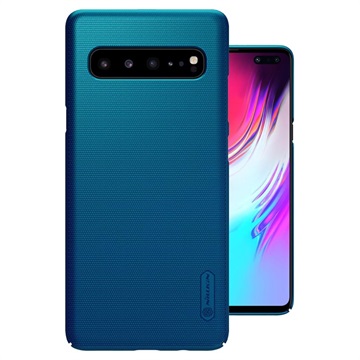 Nillkin Super Frosted Shield Samsung Galaxy S10 5G Cover Blauw huismerk kopen in de aanbieding