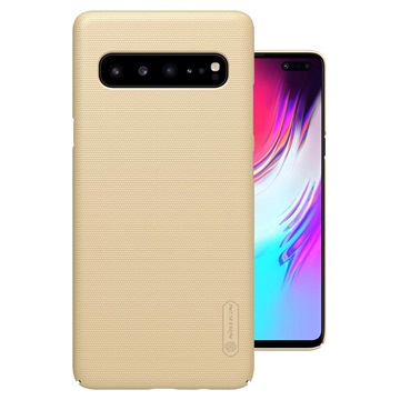 Nillkin Super Frosted Shield Samsung Galaxy S10 5G Cover Goud huismerk kopen in de aanbieding