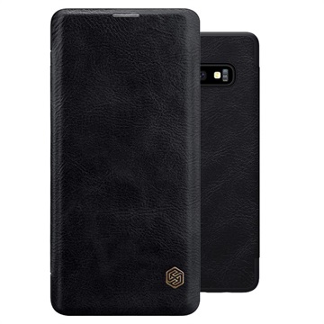 Nillkin Qin Samsung Galaxy S10 Flip Cover Zwart huismerk kopen in de aanbieding