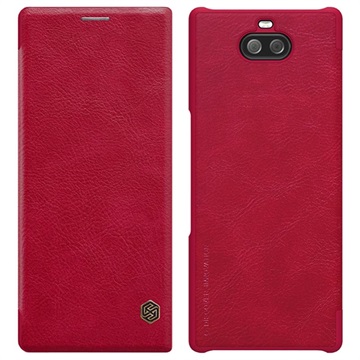 Nillkin Qin Series Sony Xperia 10 Plus Flip Cover Rood huismerk kopen in de aanbieding