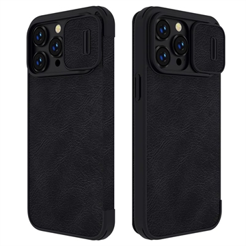 Nillkin Qin Pro iPhone 14 Pro Max Flip Case Zwart