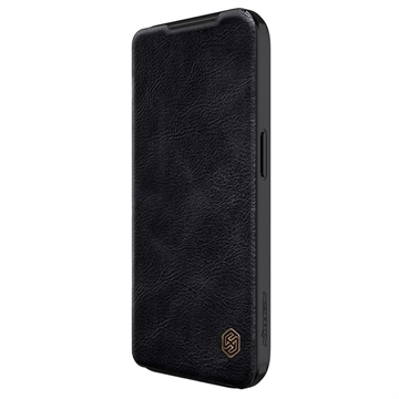 Nillkin Qin Pro iPhone 15 Pro Flip Case Zwart