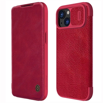 iPhone 15 Nillkin Qin Pro Flip Cover Rood
