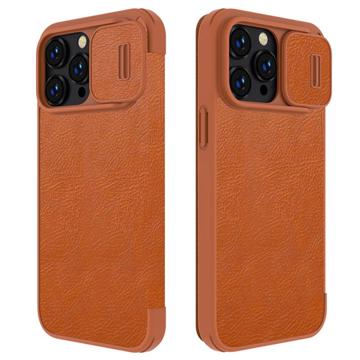 Nillkin Qin Pro iPhone 14 Pro Max Flip Case Bruin