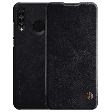 Nillkin Qin Series Huawei P30 Lite Flip Cover Zwart huismerk kopen in de aanbieding