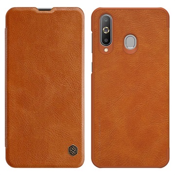 Nillkin Qin Series Samsung Galaxy A8S Flip Cover Bruin huismerk kopen in de aanbieding